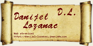 Danijel Lozanac vizit kartica
